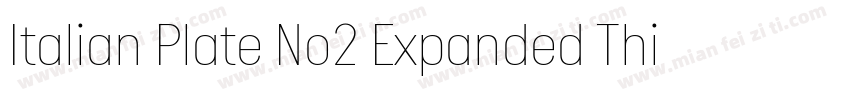 Italian Plate No2 Expanded Thin字体转换